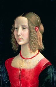 Retrato de uma menina, c.1490 (tempera no painel)